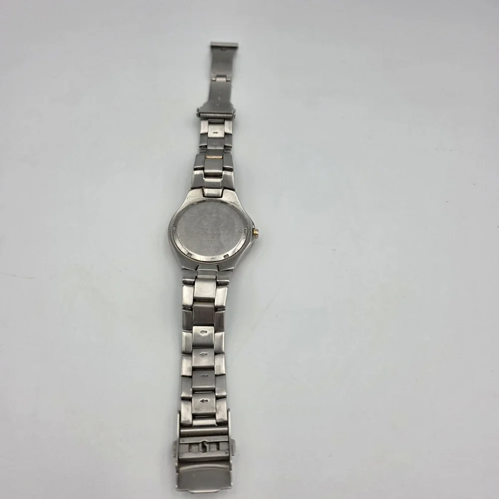 Fossil Blue AM3424 Two-Tone Silver & Gold 8.5" Men's Watch 100 Meters 36mm Case - Picture 4 of 5